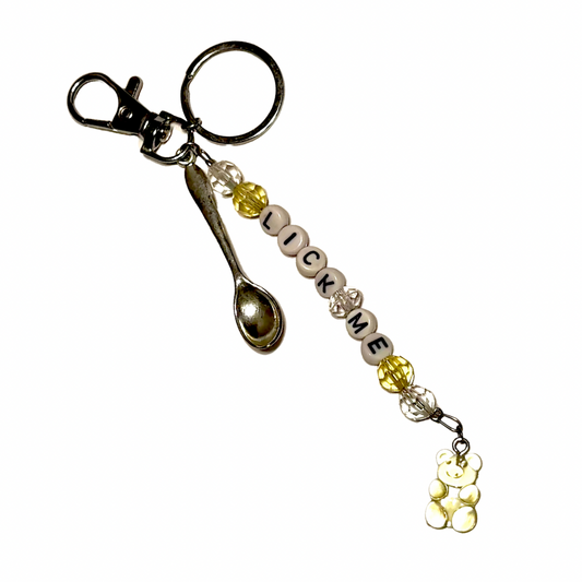 LICK ME ♡ Spoon & Charm Keychain