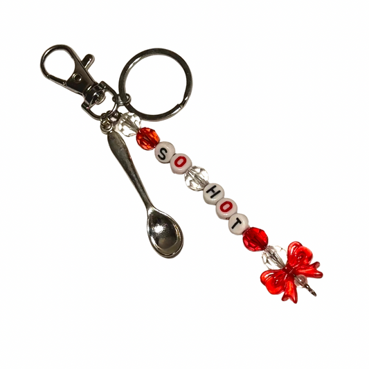 SO HOT ♡ Spoon & Charm Keychain