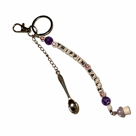 TRIPPIN BALLZ ♡ Spoon & Charm Keychain